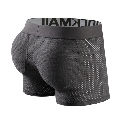 H1927 Mesh Padded Ice Silk Boxer Briefs