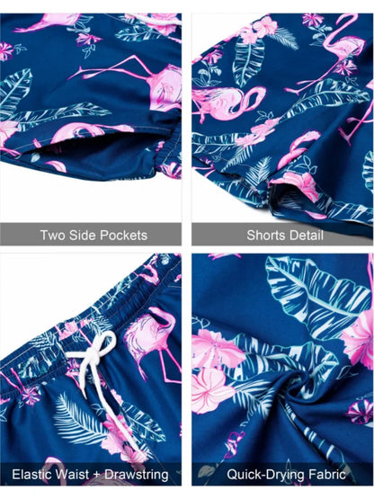 Men's Hawaiian Shirt & Shorts Set | Summer Vacation Outfit