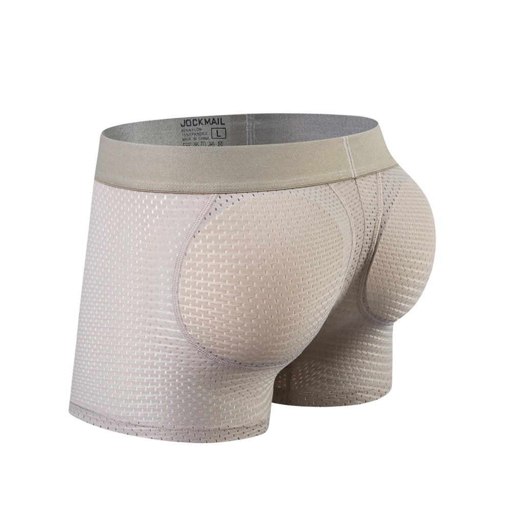 Mesh Padded Ice Silk Boxer Briefs