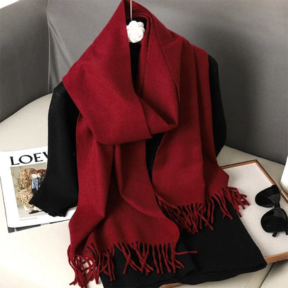 H1927 Luxurious Long Cashmere Winter Scarf