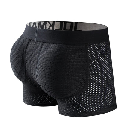 H1927 Mesh Padded Ice Silk Boxer Briefs