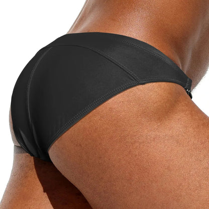 Men's Low-Rise Bikini Swim Briefs | Double-Buckle Swimwear