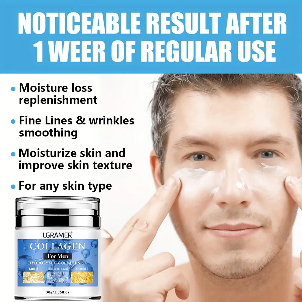 Anti-Wrinkle Face & Neck Cream for Men – Firming & Moisturizing with Retinol