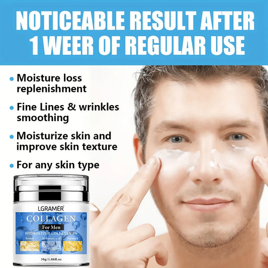 Anti-Wrinkle Face & Neck Cream for Men – Firming & Moisturizing with Retinol
