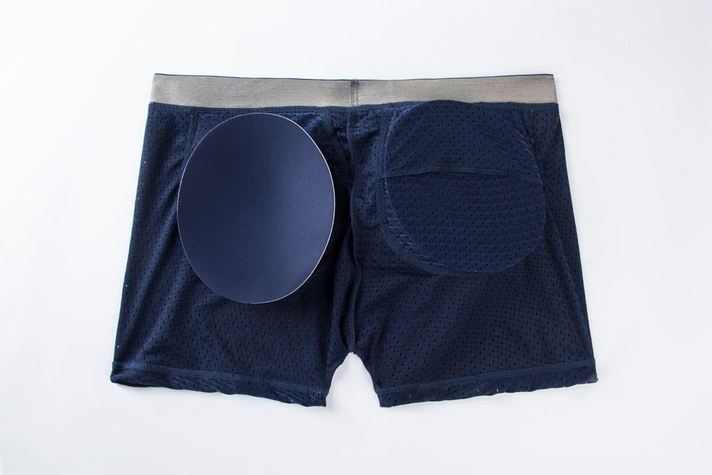 Mesh Padded Ice Silk Boxer Briefs