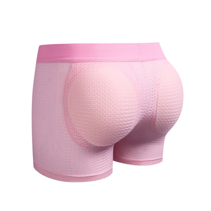 H1927 Mesh Padded Ice Silk Boxer Briefs