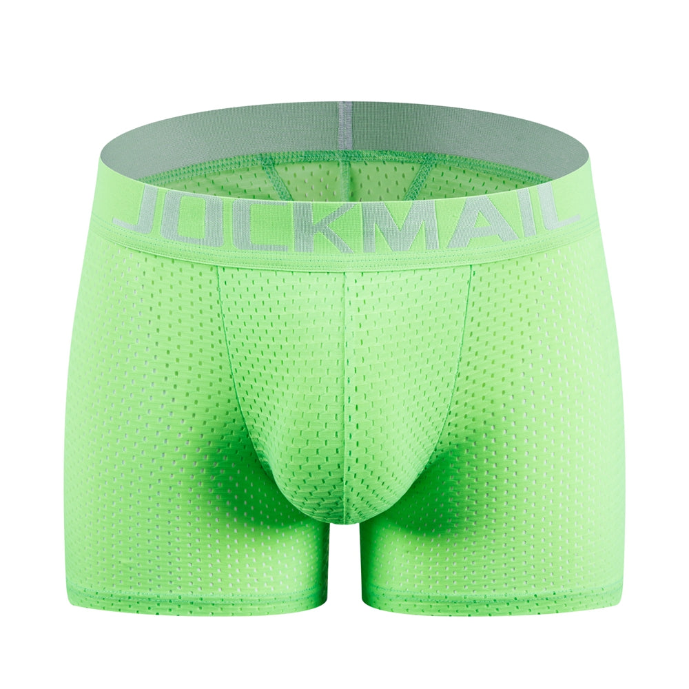 Mesh Padded Ice Silk Boxer Briefs