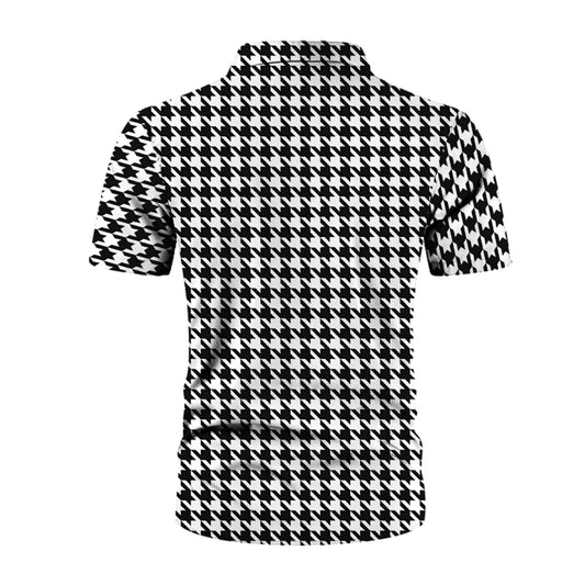 Men's Classic Houndstooth Short Sleeve Shirt