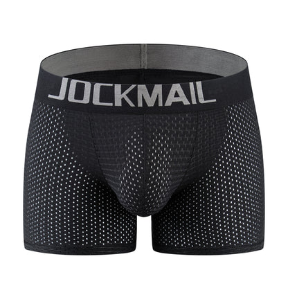 H1927 Mesh Padded Ice Silk Boxer Briefs