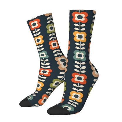 Modern Black & White Houndstooth Crew Socks for Men & Women