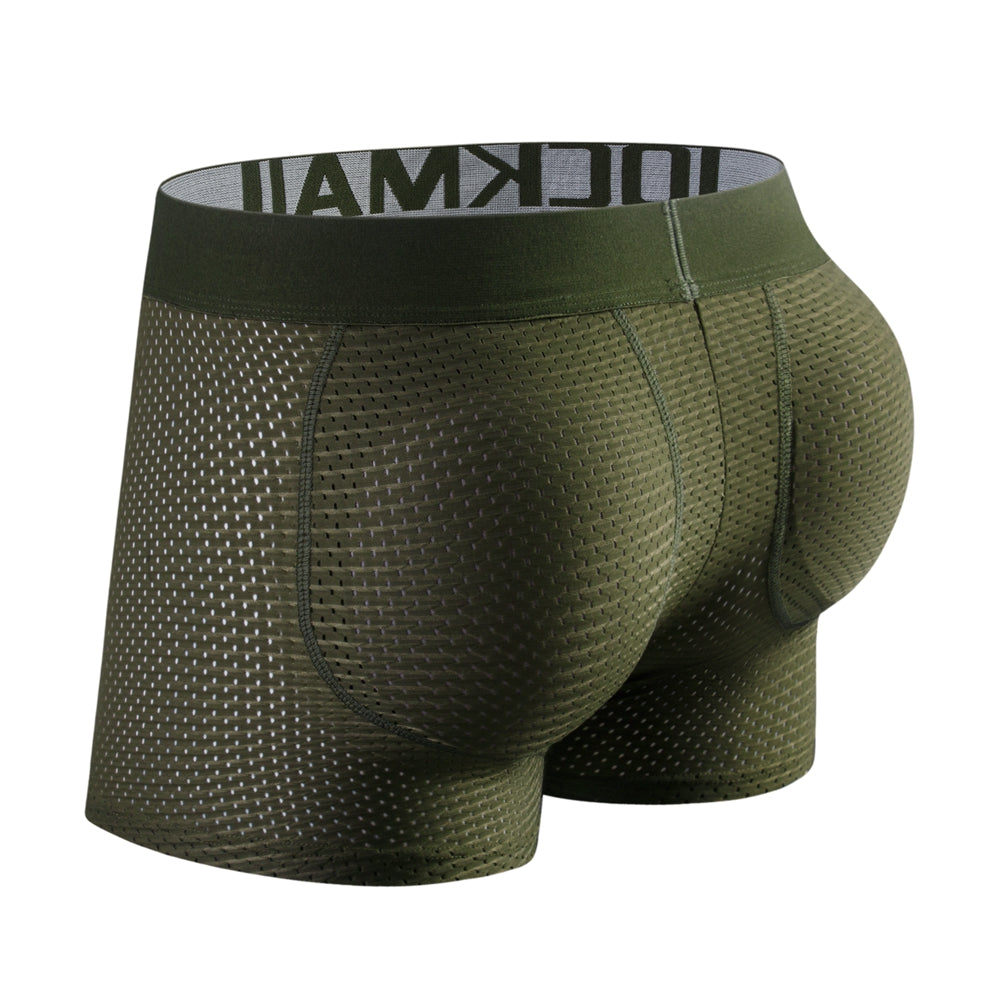 Mesh Padded Ice Silk Boxer Briefs