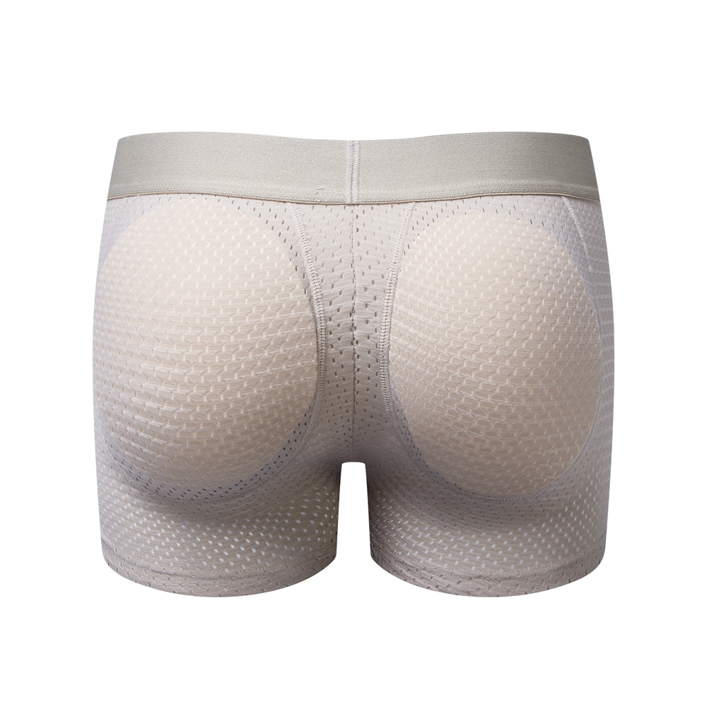 Mesh Padded Ice Silk Boxer Briefs