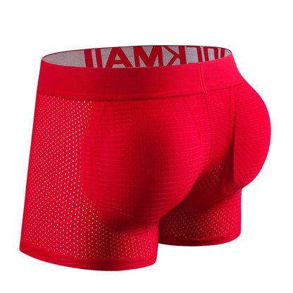H1927 Mesh Padded Ice Silk Boxer Briefs