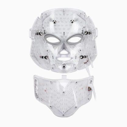 7-Color LED Facial Mask with Neck Light | Skin Rejuvenation, Anti-Aging & Light Therapy Device
