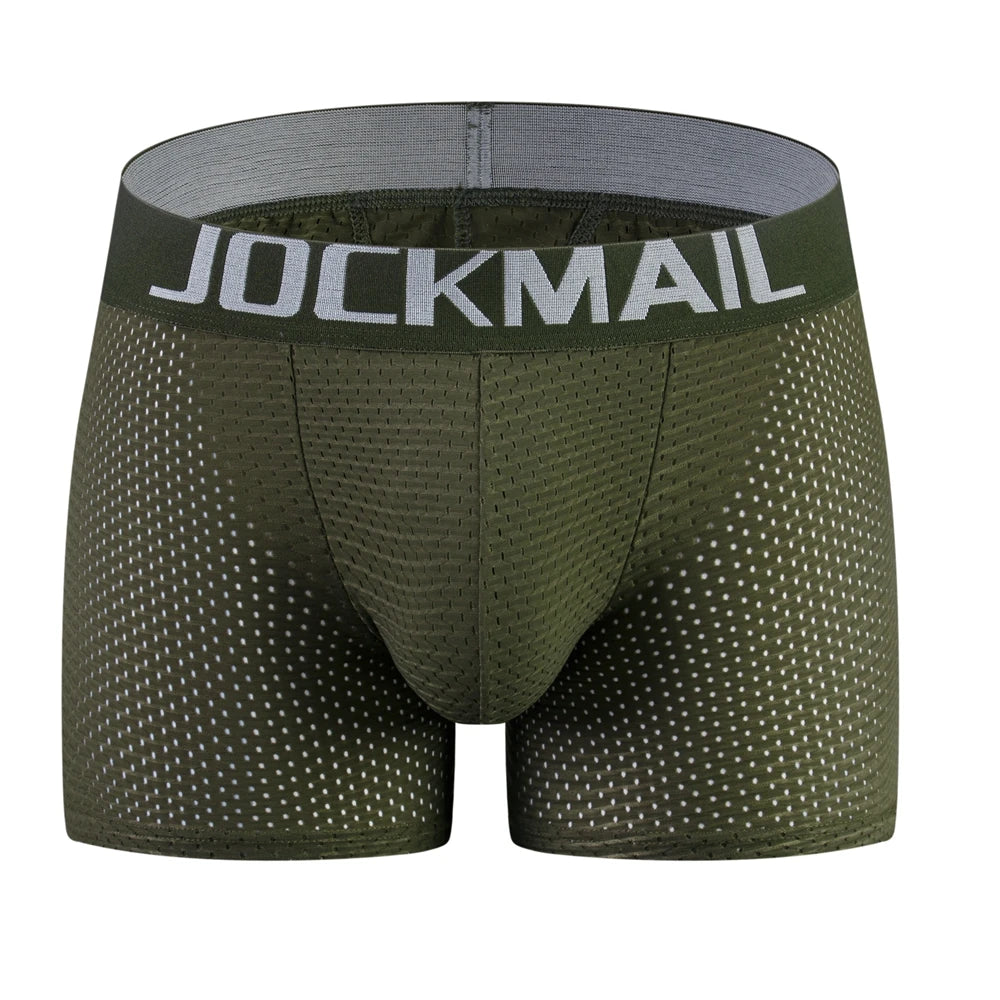 JOCKMAIL Padded Mesh Boxer Briefs