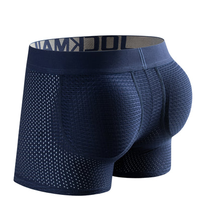 H1927 Mesh Padded Ice Silk Boxer Briefs