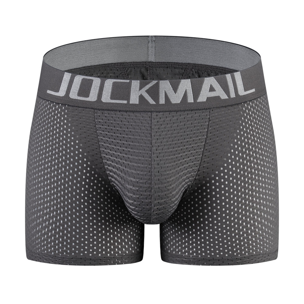 Mesh Padded Ice Silk Boxer Briefs