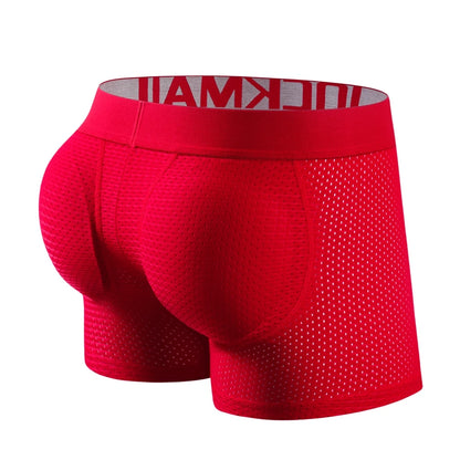 H1927 Mesh Padded Ice Silk Boxer Briefs